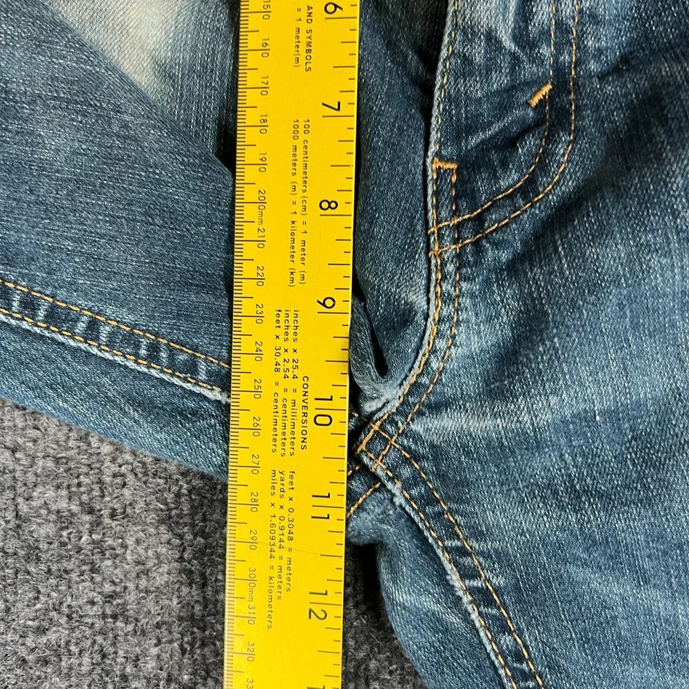 Levi's 541 Jeans Men 34X28 Blue Denim Cotton Stretch Mid Rise Athletic Taper Fit